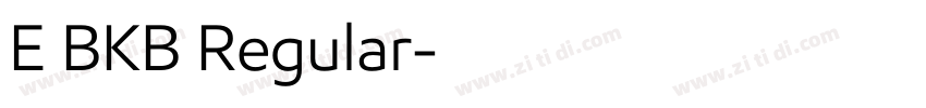 E BKB Regular字体转换